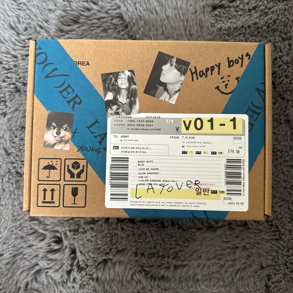 V BTS layover album
